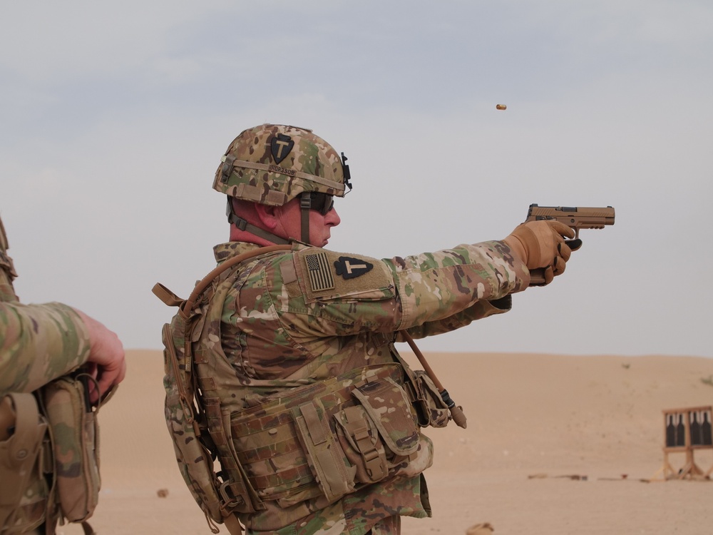 111th Theater Engineer Brigade Soldiers compete in the 36th Infantry Division Marksmanship Competition