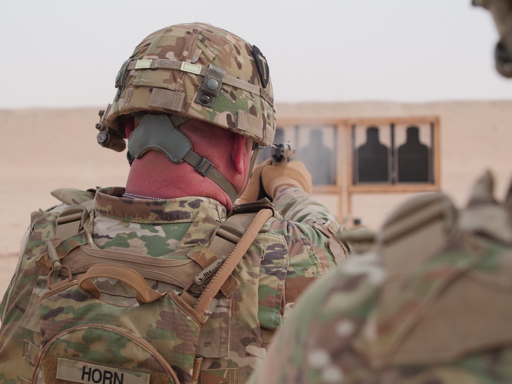 111th Theater Engineer Brigade Soldiers compete in the 36th Infantry Division Marksmanship Competition