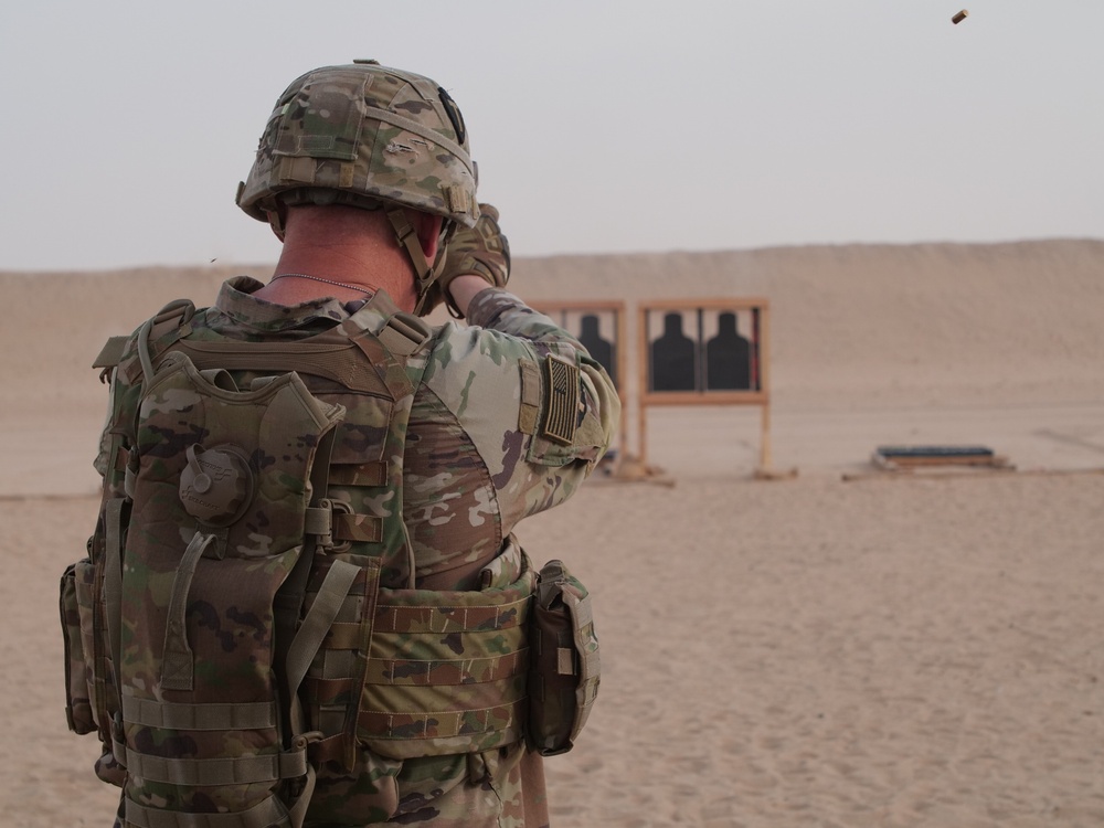 111th Theater Engineer Brigade Soldiers compete in the 36th Infantry Division Marksmanship Competition