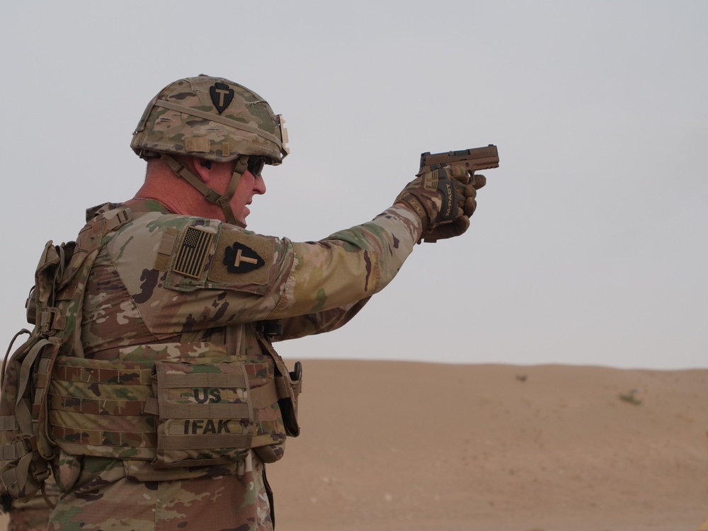 111th Theater Engineer Brigade Soldiers compete in the 36th Infantry Division Marksmanship Competition