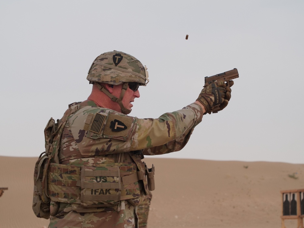 111th Theater Engineer Brigade Soldiers compete in the 36th Infantry Division Marksmanship Competition