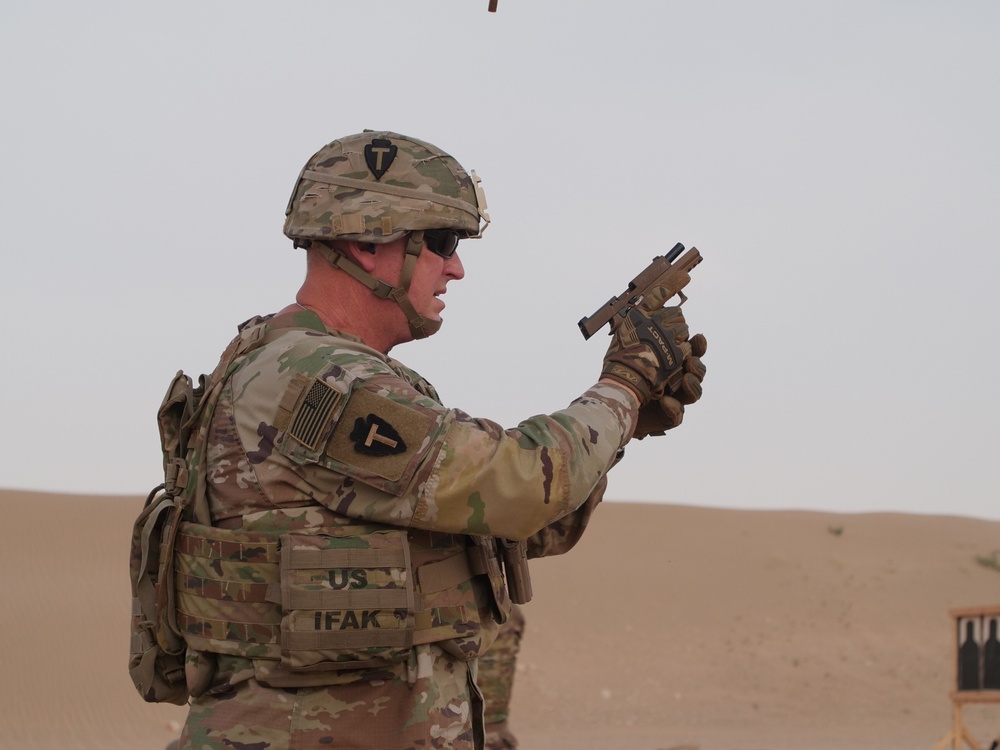 111th Theater Engineer Brigade Soldiers compete in the 36th Infantry Division Marksmanship Competition