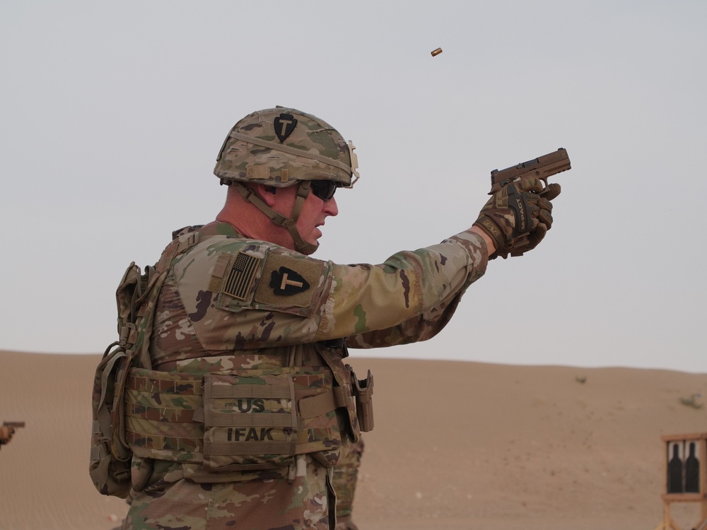 111th Theater Engineer Brigade Soldiers compete in the 36th Infantry Division Marksmanship Competition