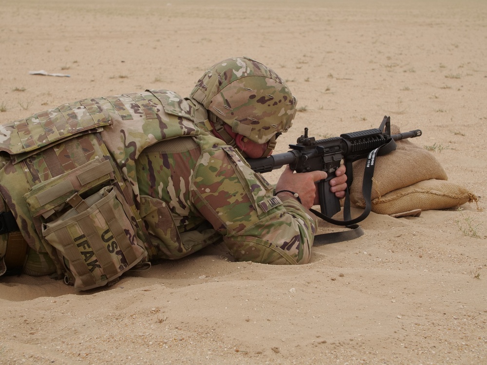 111th Theater Engineer Brigade Soldiers compete in the 36th Infantry Division Marksmanship Competition