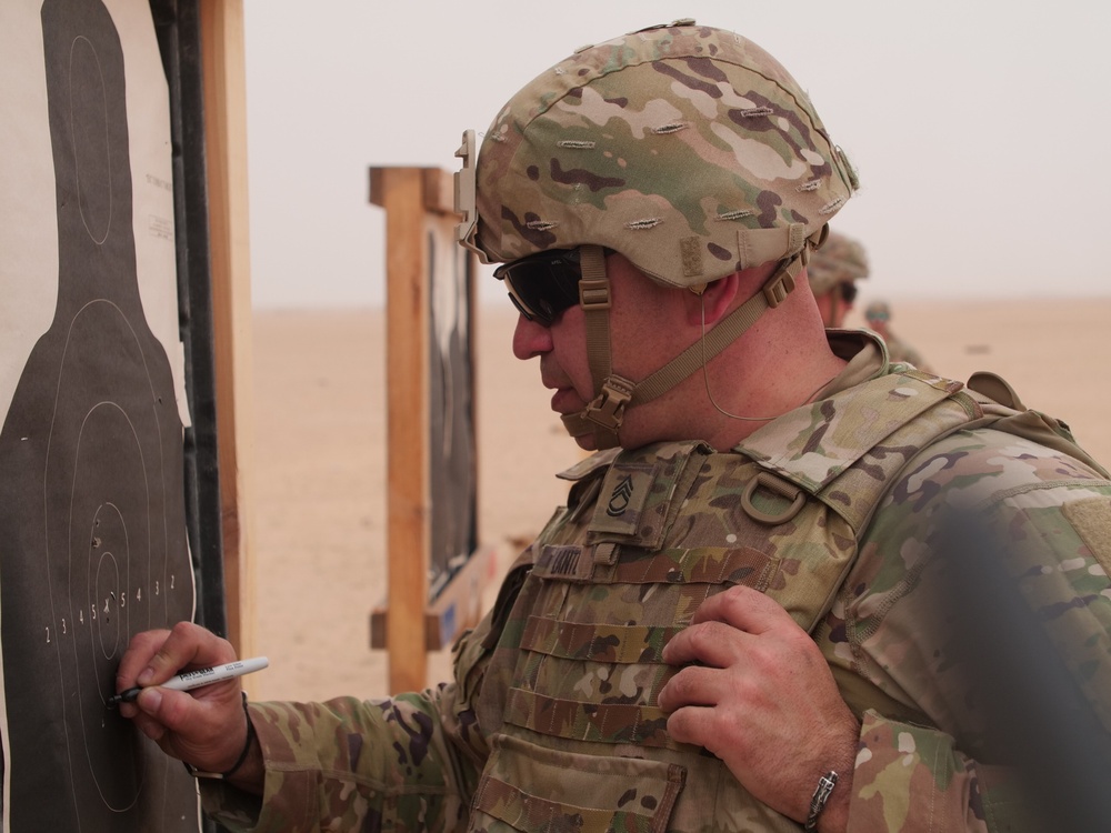 111th Theater Engineer Brigade Soldiers compete in the 36th Infantry Division Marksmanship Competition