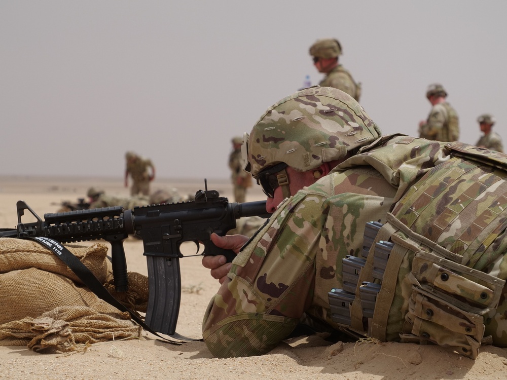 111th Theater Engineer Brigade Soldiers compete in the 36th Infantry Division Marksmanship Competition