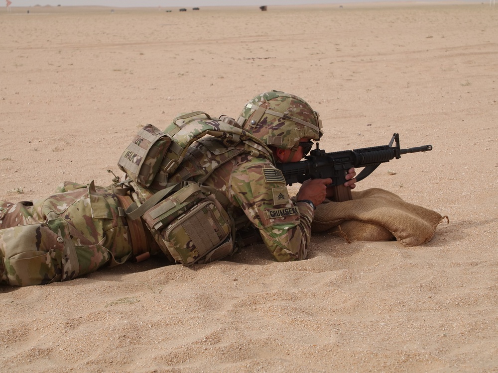 111th Theater Engineer Brigade Soldiers compete in the 36th Infantry Division Marksmanship Competition