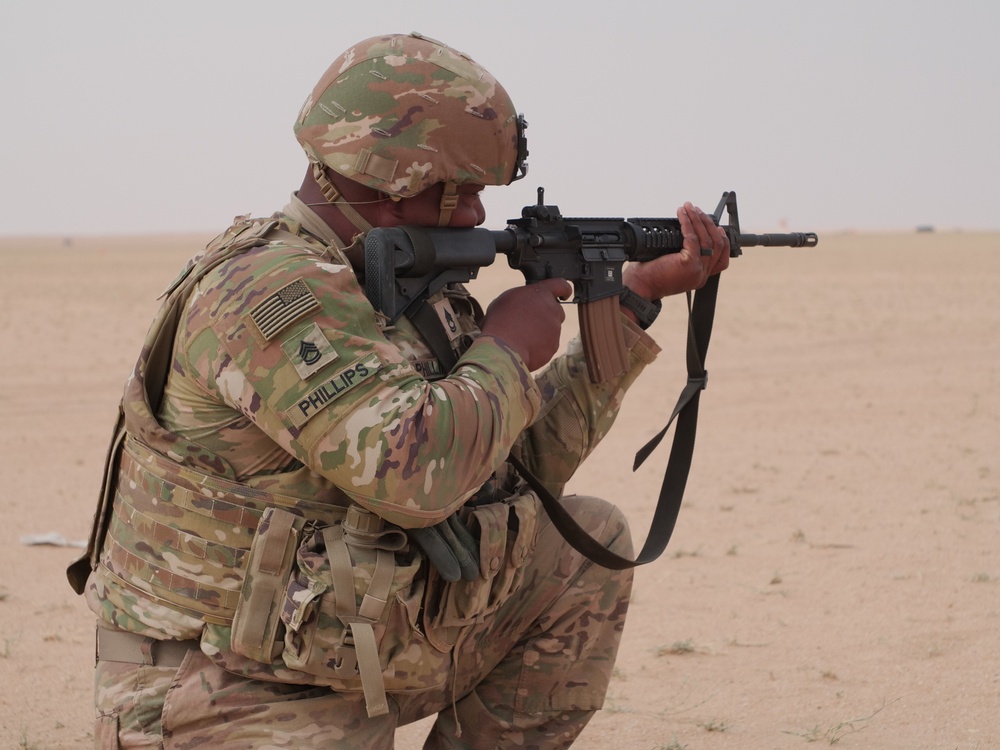 111th Theater Engineer Brigade Soldiers compete in the 36th Infantry Division Marksmanship Competition