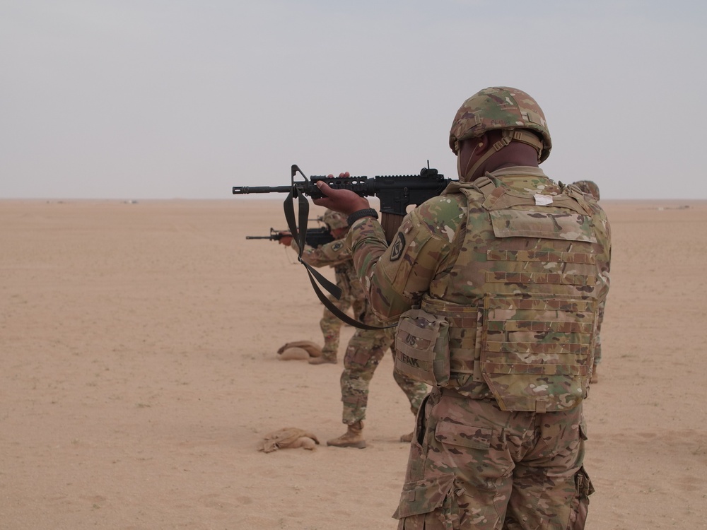 111th Theater Engineer Brigade Soldiers compete in the 36th Infantry Division Marksmanship Competition