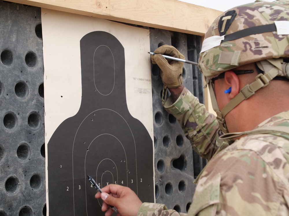 111th Theater Engineer Brigade Soldiers compete in the 36th Infantry Division Marksmanship Competition