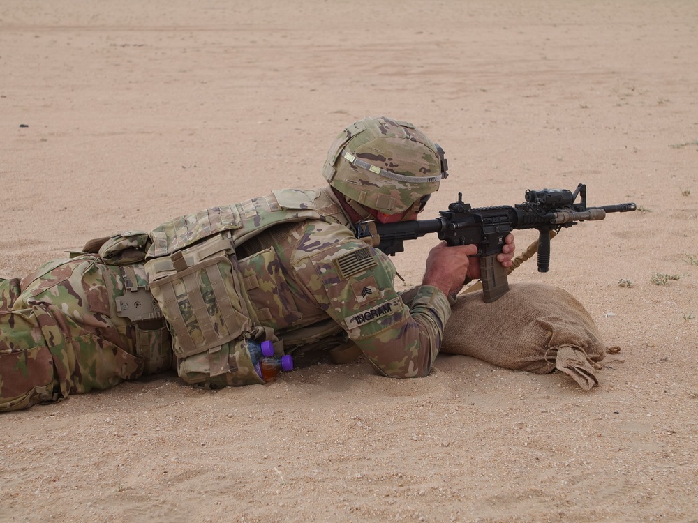 111th Theater Engineer Brigade Soldiers compete in the 36th Infantry Division Marksmanship Competition