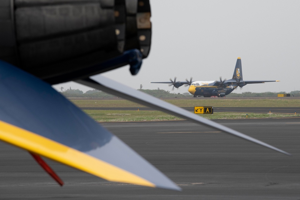 Blue Angels Arrive at NAS Corpus Christi