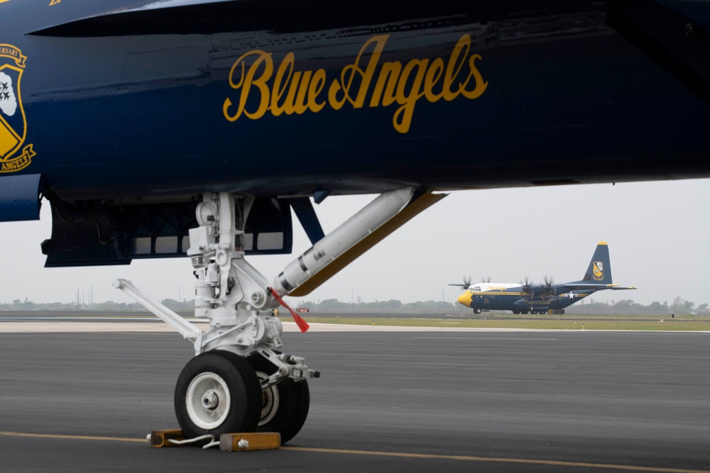 Blue Angels Arrive at NAS Corpus Christi