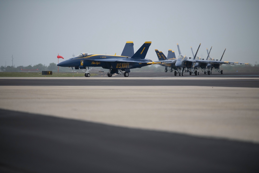 Blue Angels Arrive at NAS Corpus Christi