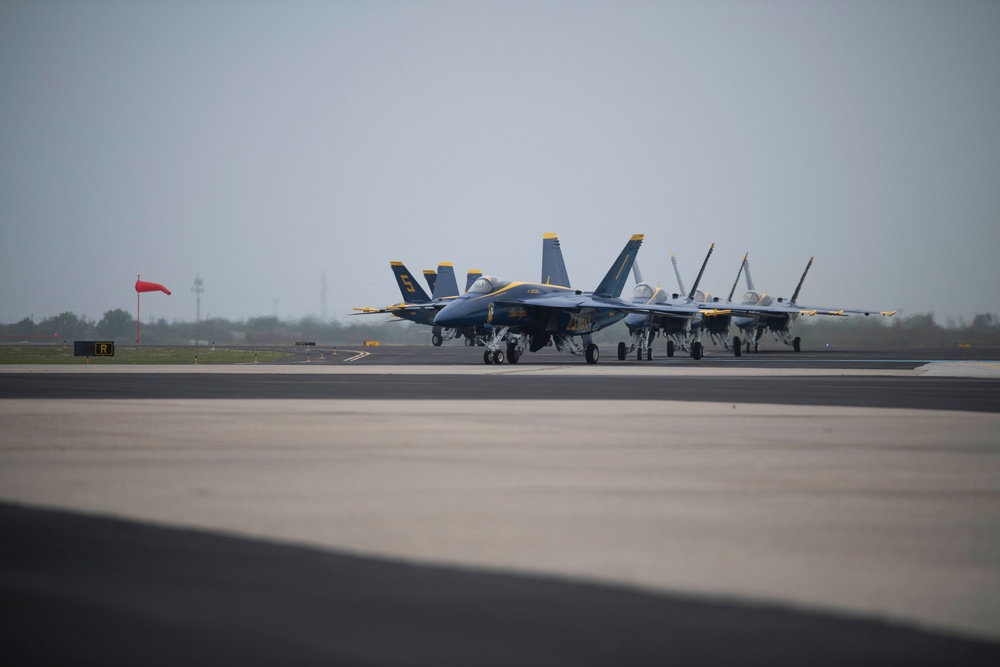 Blue Angels Arrive at NAS Corpus Christi