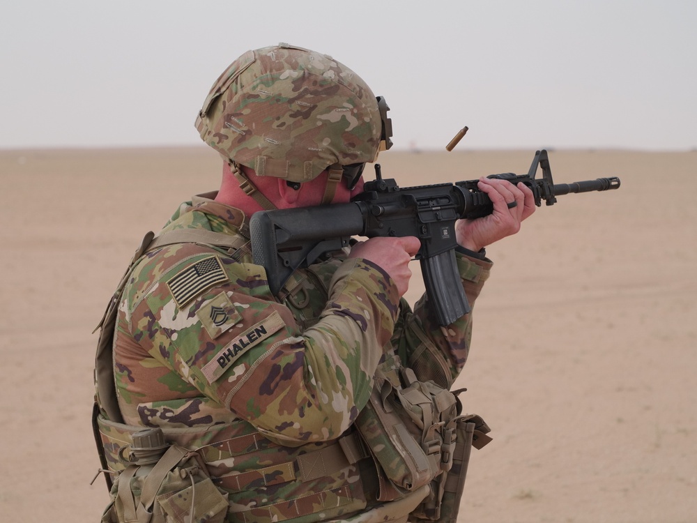 111th Theater Engineer Brigade Soldiers compete in the 36th Infantry Division Marksmanship Competition