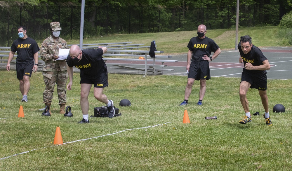 WRAIR Soldiers take part in the new Army Combat Fitness Test