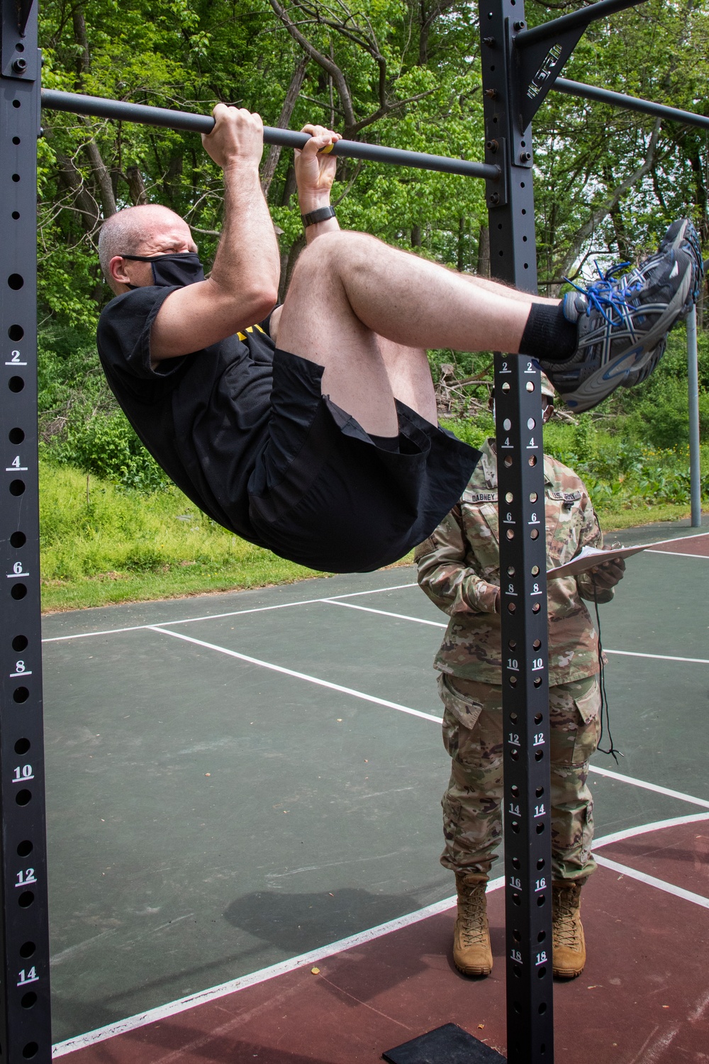 WRAIR Soldiers take part in the new Army Combat Fitness Test