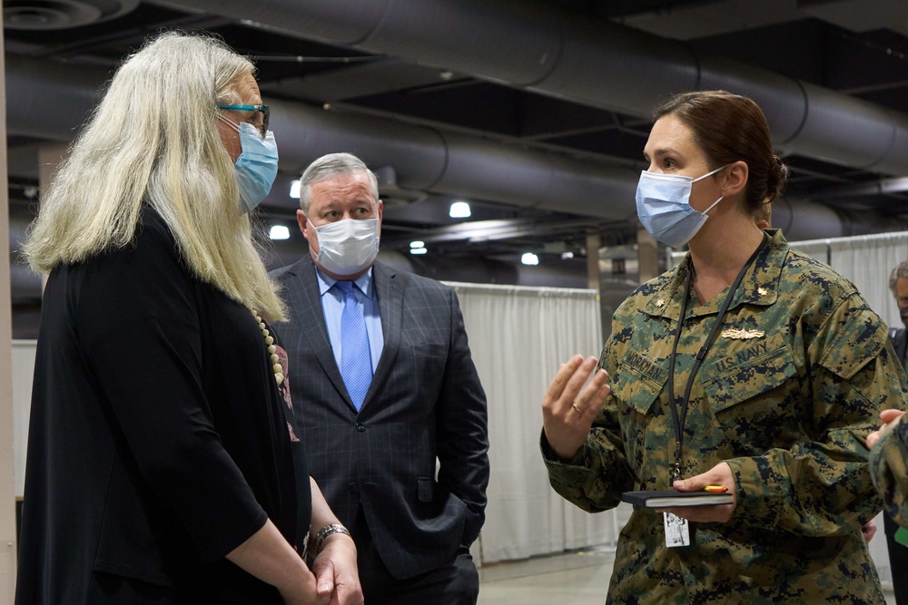 U.S. Assistant Secretary for Health visits community vaccination center in Philadelphia