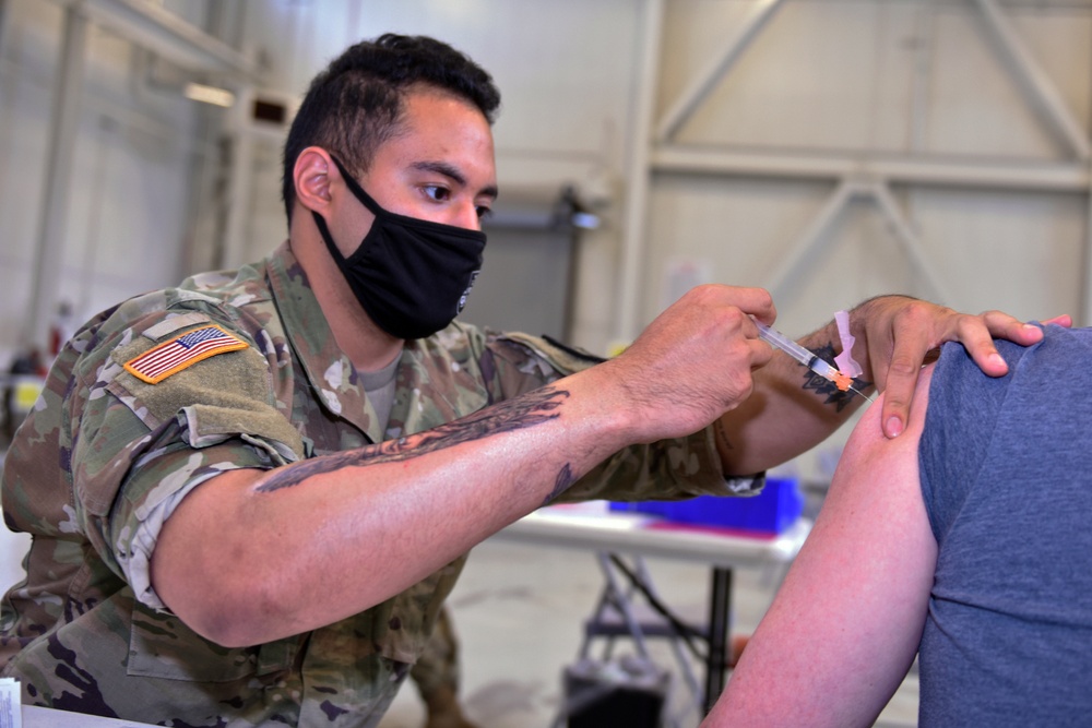 Michigan’s Task Force Red Lion Administers the COVID-19 Vaccine