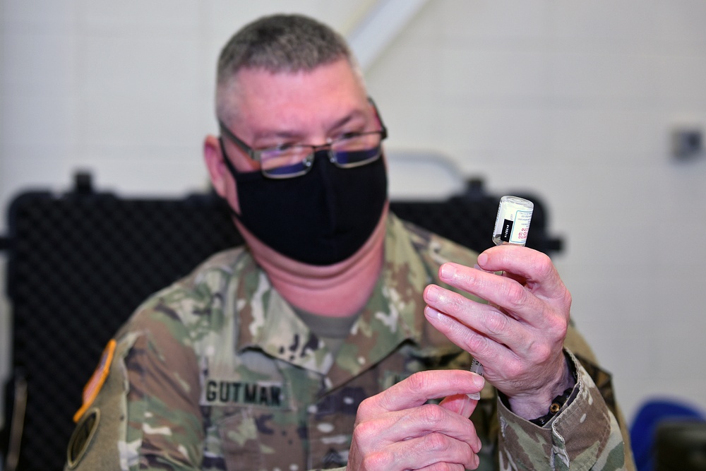 Michigan’s Task Force Red Lion Administers the COVID-19 Vaccine