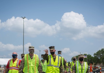Brig. Gen Robert Stuter visits Bon Carre Business Center