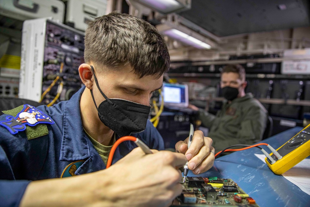 USS Iwo Jima Operates In Atlantic Ocean
