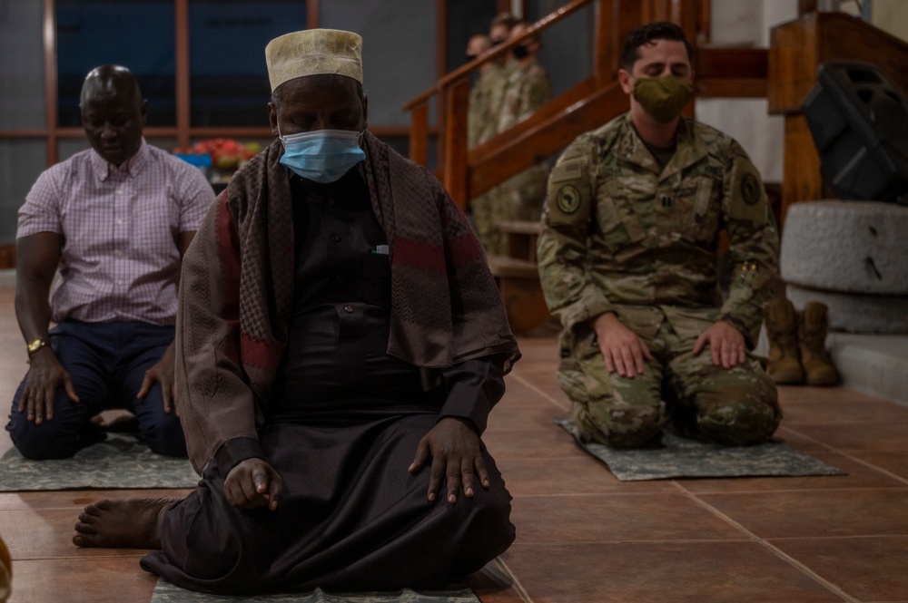 Djiboutian Cleric leads Ramadan prayers for CJTF-HOA military members