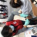 Volunteers helping serve the Wiesbaden Community