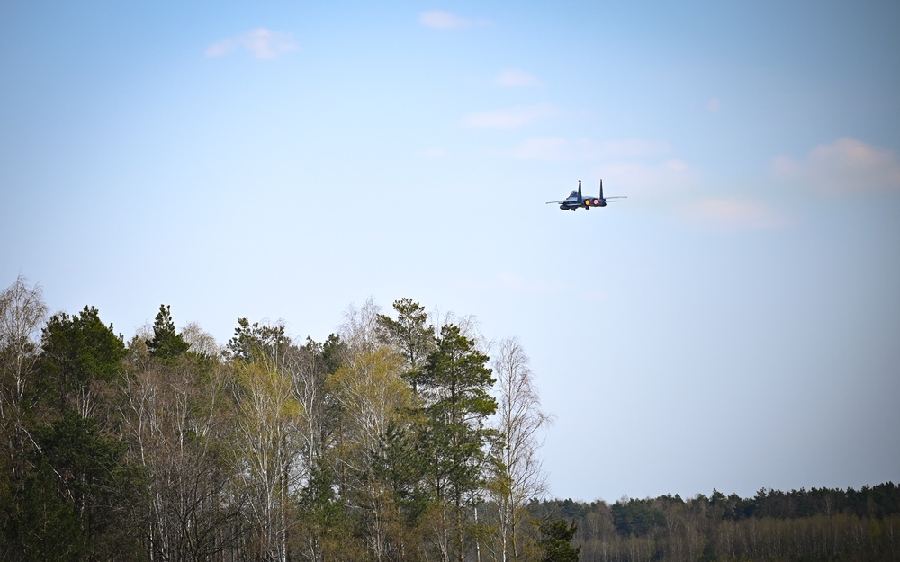 Liberty Wing flies with Polish Air Force over Poland