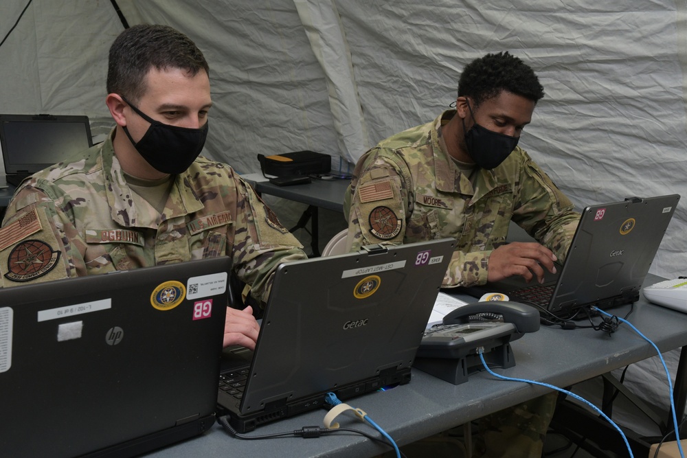 Photo of 283rd Combat Communications Squadron's Airmen at Combat Comm. Rodeo