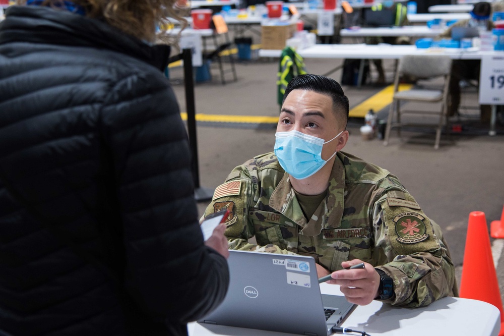 Total Force medics help support FEMA in vaccine efforts