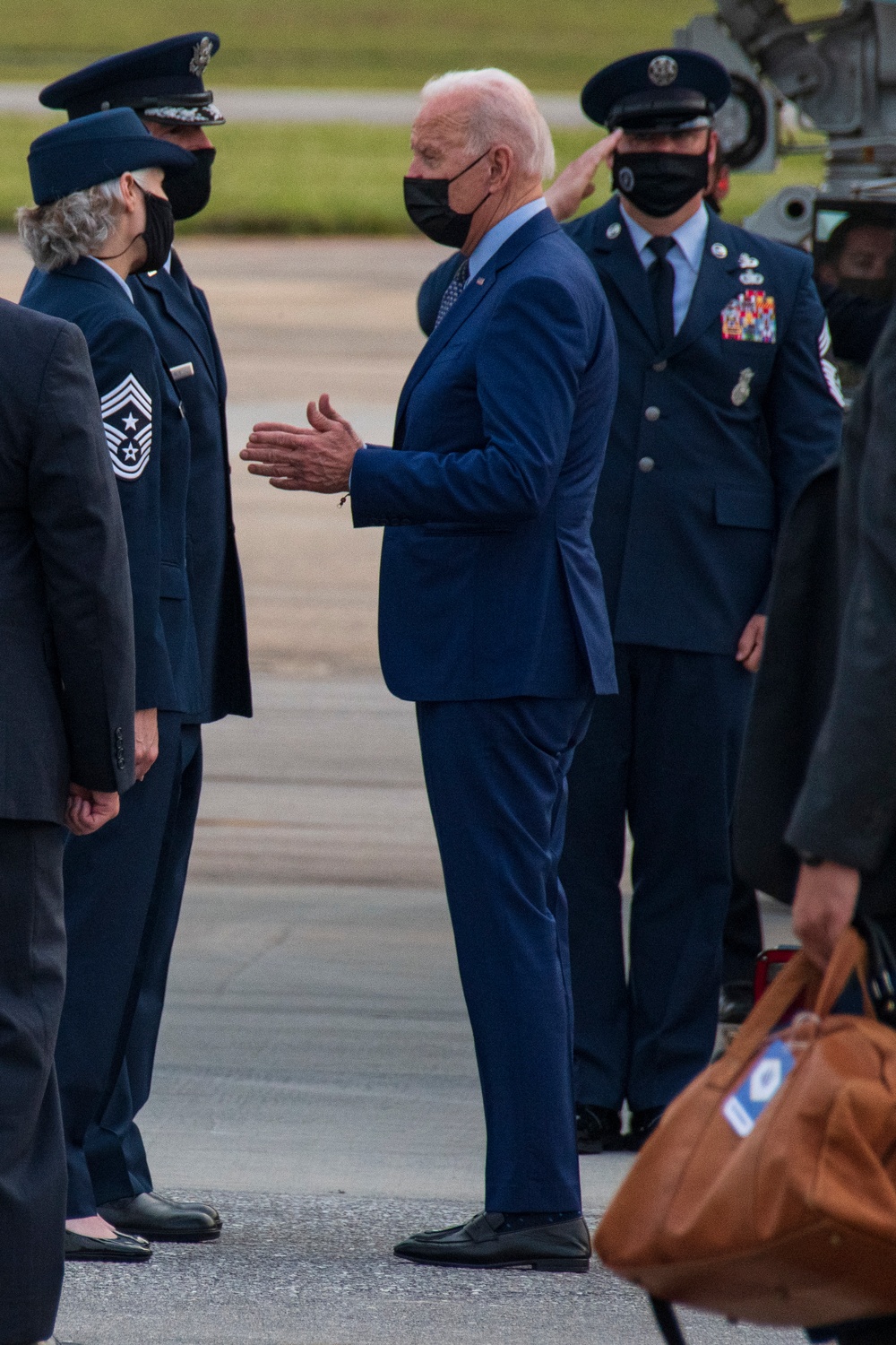 President Biden, First Lady arrive at Dobbins