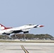 Thunderbirds arrive at Patrick Space Force Base for the Cocoa Beach air force show.