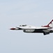 Thunderbirds arrive at Patrick Space Force Base for the Cocoa Beach air force show.