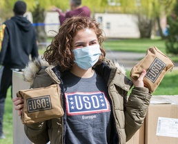 USO supports deployed Soldiers in Poland with care packages