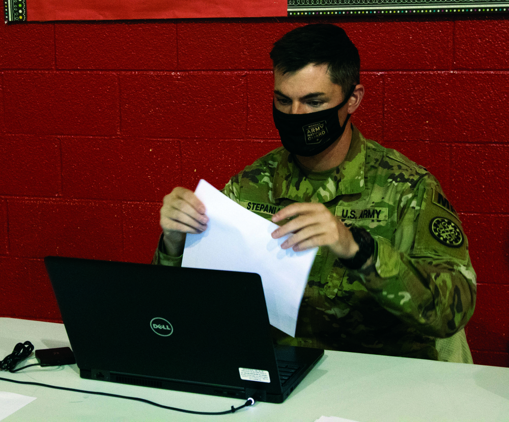 Michigan National Guard vaccinates Bangor residents