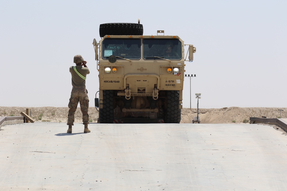 40th CAB equipment arrives at Camp Buerhing