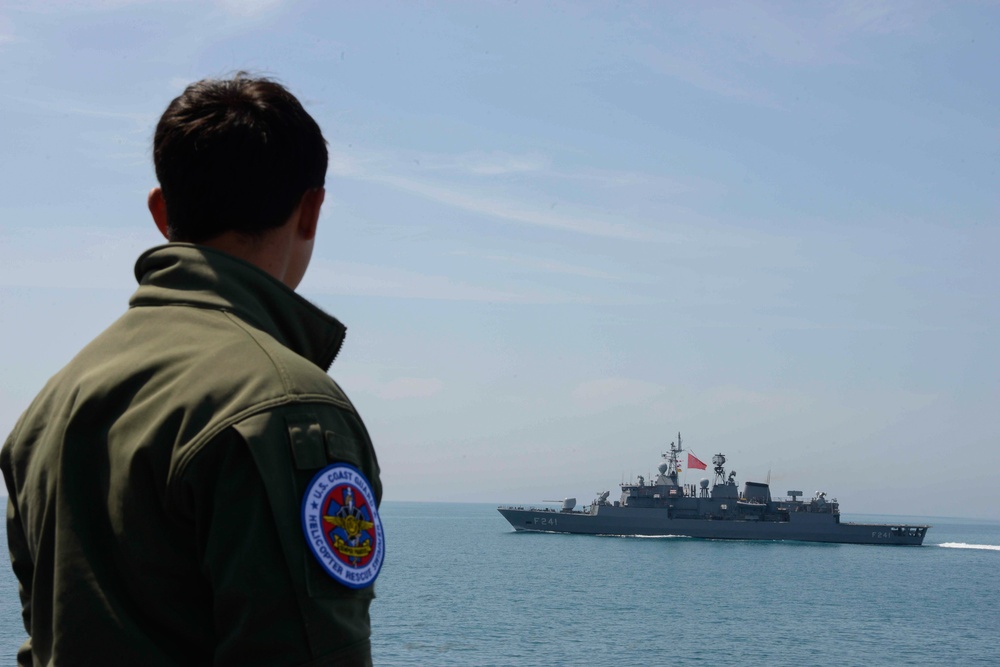 U.S. Coast Guard conducts passing exercise with Turkish navy