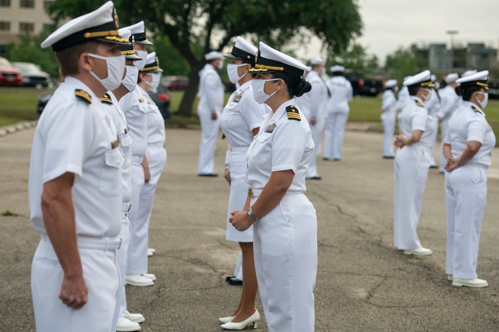 NMFSC conducts uniform inspection and all-hands call