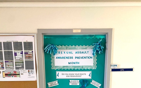 U.S. Navy Seabees with NMCB-5 support the Sexual Assault Prevention and Response program