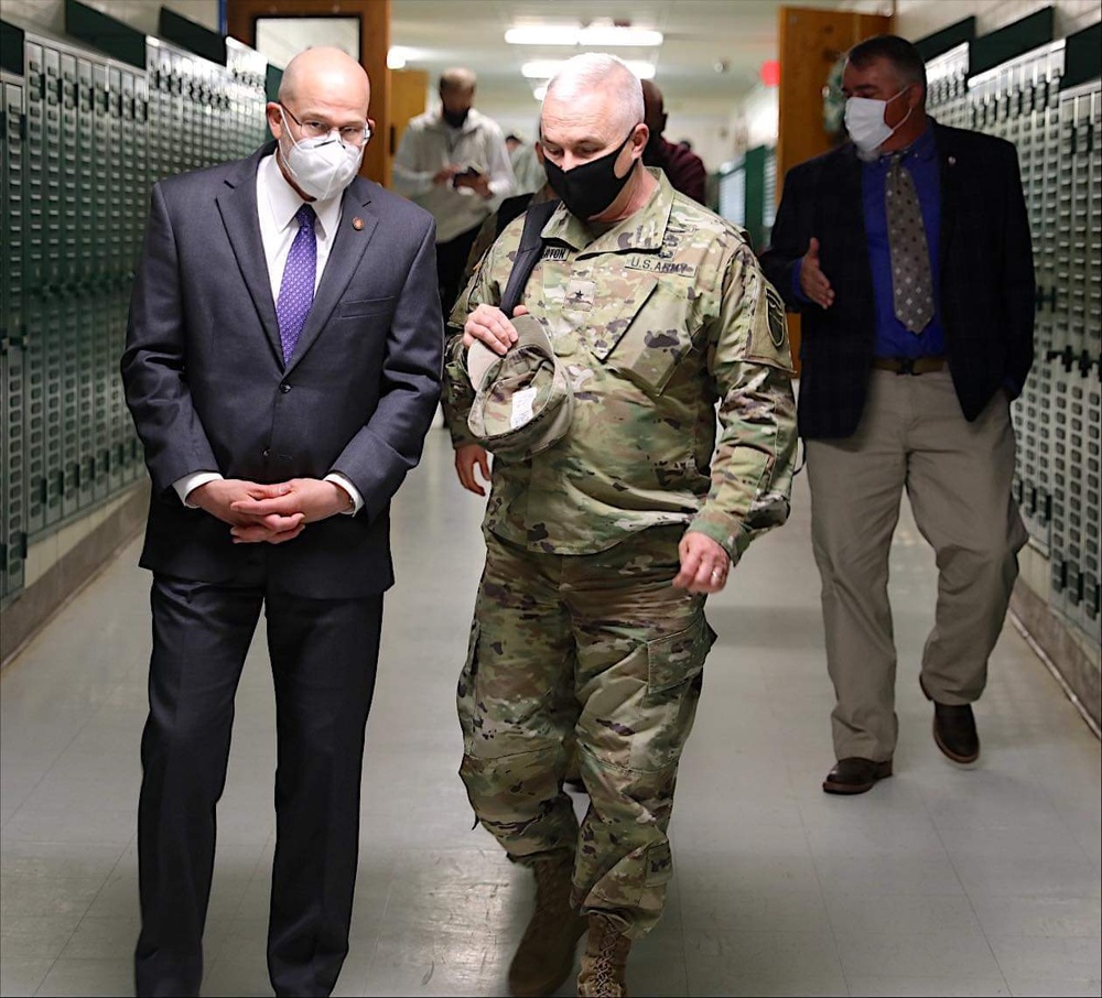 Kentucky First Lady and Adjutant General Visit ChalleNGe Academy