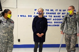 Kentucky First Lady and Adjutant General Visit ChalleNGe Academy
