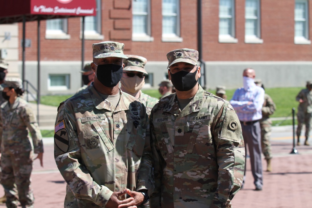 Lt. Col. Tillman and Lt. Col. Rosario's award ceremony