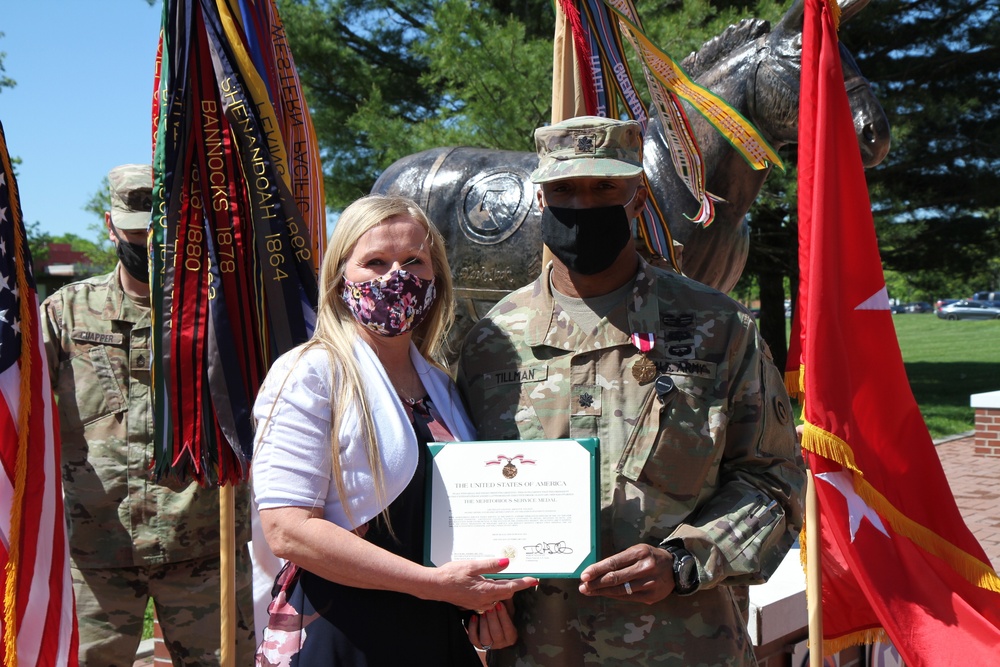 Lt. Col. Tillman and Lt. Col. Rosario's award ceremony
