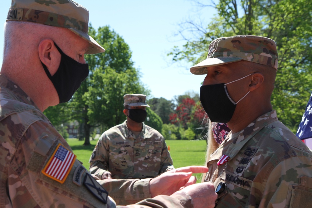 Lt. Col. Tillman and Lt. Col. Rosario's award ceremony