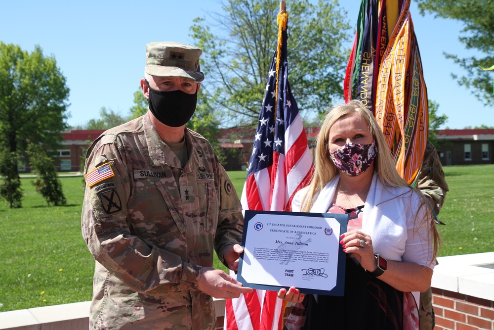 Lt. Col. Tillman and Lt. Col. Rosario's award ceremony