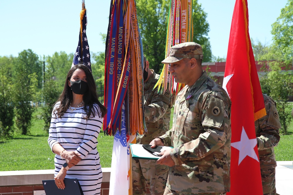 Lt. Col. Tillman and Lt. Col. Rosario's award ceremony