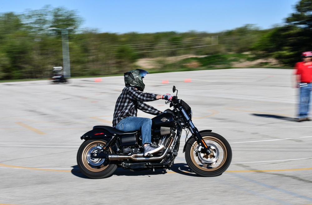 Whiteman AFB motorcyclists mark the beginning of summer riding season during 2021 Motorcycle Safety Day