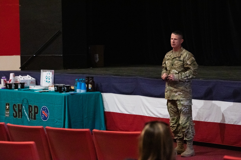 Survivor of sexual assaults speaks at USARPAC’s Teal Talk